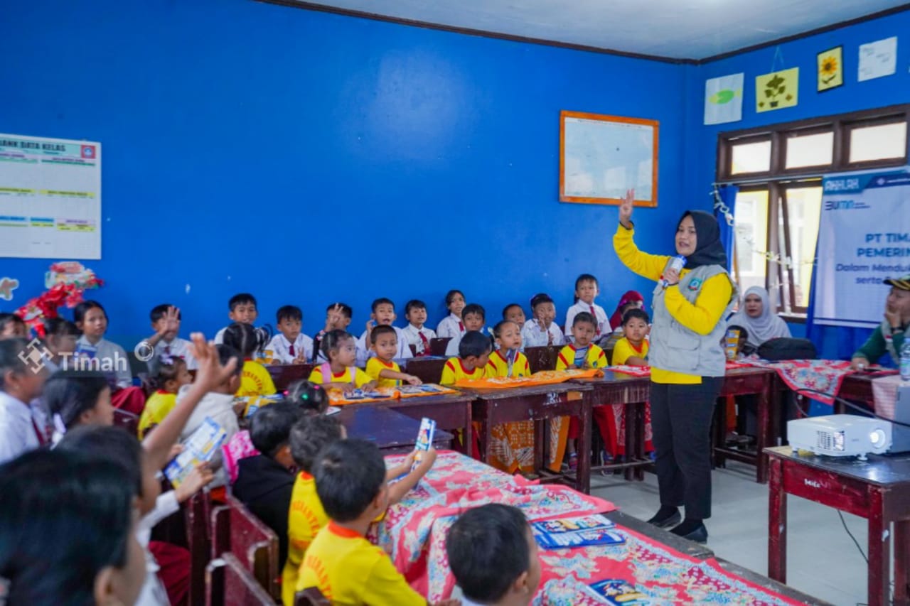 Gandeng Dinas Kesehatan Belitung Timur, PT Timah Gelar Penyuluhan Gizi dan Pemeriksaan Kesehatan Untuk Anak Sekolah